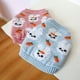 thumbnail image 5 of Ropa de invierno para mascotas, cárdigan a prueba de viento con estampado de dibujos animados, suéter tejido para perros pequeños, disfraz para cachorros, 5 of 5