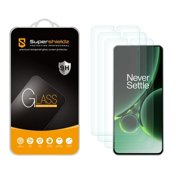 (3 Pack) Supershieldz Designed for OnePlus Nord 3 Tempered Glass Screen Protector, Anti Scratch, Bubble Free