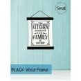 thumbnail image 2 of Black Wood Canvas Sign Wall Hanging, Kitchen For Our Family To Gather Wall Art 12x14.5-Inch, 2 of 4