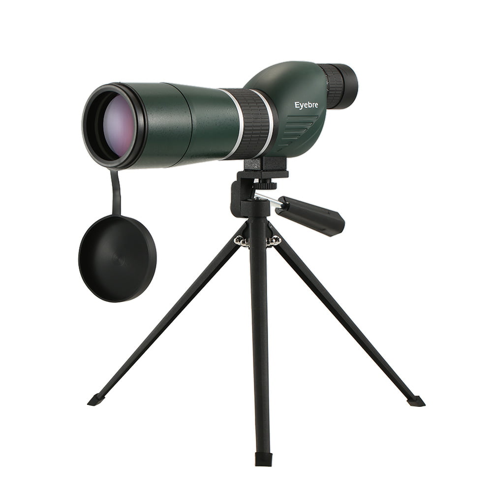 20-60x60mm Zoom Angled Spotting Scope Monocular Telescope with Tripod & Case 