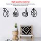 thumbnail image 3 of Estilo Bohemio Chimenea Pared Pegatina Decoración De Pared Pegatina Negro Acrílico Fondo Pegatina 4 Unids/Set Serendint HA021962-00, 3 of 7