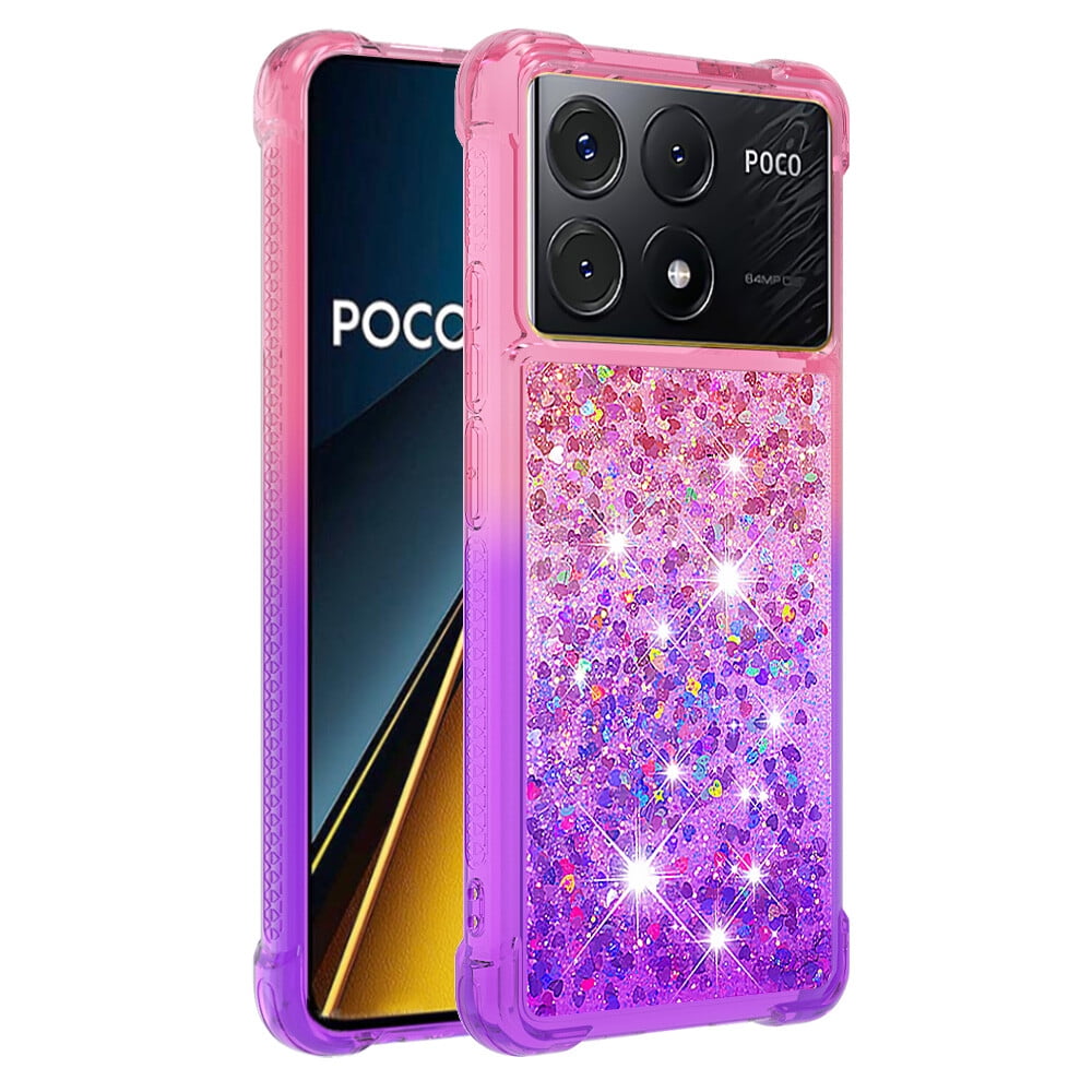 YUEQIAN Cover Glitterata Per Honor X6b 4G, Ultra Sottile