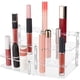 thumbnail image 1 of Organizador de lápiz labial acrílico transparente de 3 niveles, 21 orificios, 0,85 pulgadas, pequeño organizador de maquillaje para brillo de labios, esmalte de uñas, contenedor de belleza., 1 of 7