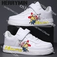 thumbnail image 2 of Zapatillas de baloncesto informales para niños y niñas de 8 y 9 años, zapatos para correr, regalo, Minions, 2 of 5