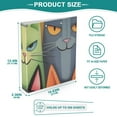 thumbnail image 5 of Cats Faces 3 Ring Binders 1.5 inch Hardcover File Folders with Interior Pockets A4 Size Organizer for School Office Hospital, 5 of 8