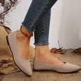 thumbnail image 4 of DIVVce Knit Pointed Toe Ballet Flats For Women Closed Toe Slip On Comfortable Office Casual Footwear, 4 of 5