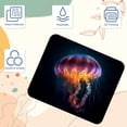 thumbnail image 3 of Jellyfish Square Desk Pad Mouse Pad, 8.3x9.8 Inch Non-Slip Rubber Bottom Printed Mousepad for Office and Gaming, 3 of 6