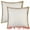 White, variant on Unique Bargains Linen Pillow Covers Solid Color Throw Pillow Covers for Home Sofa 1 Pair Khaki 18" x 18"