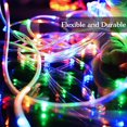 thumbnail image 4 of Morttic Christmas String Lights, Waterproof 40ft 100 LED 8 Mode Battery Powered Rope Lights with Remote for Home Garden Party Xmas New Year Decor, 4 of 6