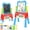 Blue, variant on JBeeCtrl Easel for Kids Rotatable Double Sided White Board & Chalk Board Adjustable Standing Kids Art Easel w/ Paint Accessories for Boys Girls Birthday Christmas Birthday Gifts for Kids 3-6 Blue