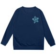 thumbnail image 4 of PMVFHDE Chandail d'Automne pour Filles Mode Décontractée Imprimé à Manches Longues Haut à Capuche Bleu Foncé,90, 4 of 7
