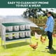 thumbnail image 2 of QinaQin Caja nido para gallinas de 6, 8 o 10 huecos, fabricada en acero galvanizado resistente al óxido, fácil recolección de huevos y limpieza, 2 of 7