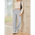 thumbnail image 6 of Weardear Straight Leg High Waisted Sweatpants Womens Casual Workout Pants with Inner Drawstring and Side Pockets, 6 of 6