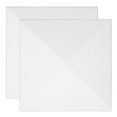 thumbnail image 1 of Shisuyan 2pcs Fence Post Caps Plastic Outdoor Post Caps Cover Fence Post Covers Fence Poles Protector for Mailbox Lamp Post Piling Cap White, 1 of 8