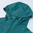 thumbnail image 6 of UVEASISHA Men's Lightweight Waterproof Rain Jacket Long Sleeve Zip Up Hoodie Jackets Breathable Hiking Fishing Travel Softshell Windbreaker Jacket with Pockets Sales of The Day Army Green L, 6 of 7