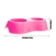 thumbnail image 3 of Comedero doble para mascotas | Comedero de plástico antideslizante para perros y gatos | Diseño ovalado de 27 cm para uso en interiores y exteriores | Incluye 1 pieza, 3 of 6
