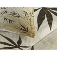 thumbnail image 3 of Ambesonne Asian Themed Quilted Coverlet 3 Pcs, Gradient Color Leaves, King Size, Brown and Cream, 3 of 4