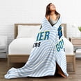 thumbnail image 5 of Goucher College Logo Fleece Blanket, Very Soft Microfiber Flannel Blanket for Couch Warm and Cozy for All Seasons, Black, 5 of 6