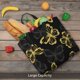 thumbnail image 5 of Fotbe Golden Glitter Butterflies Bolsa Tote con Estampado para Mujer, Bolsos con Cremallera, Bolsa de Hombro Casual de Gran Capacidad con Bolsillos Internos, 5 of 7