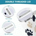thumbnail image 3 of Yayeee 40oz Double-Wall Insulated Stainless Steel Tumbler with Handle Bottle, Black Cat Paw, 3 of 8