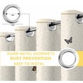 thumbnail image 4 of Beige Spring Floral Butterfly Blackout Curtains for Bedroom, Farmhouse Flowers Botanical Thermal Insulated Kitchen Drapes with Grommets, Light Blocking Window Treatment, 2 Panels 42" x 63", 4 of 7