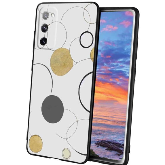 Compatible with Samsung Galaxy A02S(US Model) Phone Case, Circles-34 Case Men Women, Flexible Silicone Shockproof Case for Samsung Galaxy A02S(US Model)