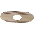 thumbnail image 2 of Ekena Millwork 24"W x 12"H x 6 1/4"ID x 3/8"T Chrysler Wood Fretwork Pierced Ceiling Medallion, Birch, 2 of 3