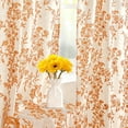 thumbnail image 6 of Alishomtll Fall Autumn Floral Curtains for Living Room Thanksgiving Farmhouse Country Sunflower Linen Curtains Light Filtering Window Drapes,52"x 63", 2 Panels, 6 of 9
