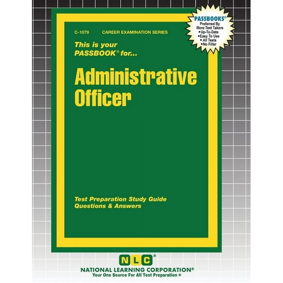 Career Examination Administrative Officer, Book 1079, (Paperback)