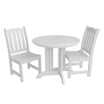 thumbnail image 3 of Highwood's 36" Round 3-pc Lehigh Dining Set - Dining Height, Outdoor, Eco-friendly, Synthetic Wood, 3 of 9