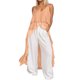 thumbnail image 1 of Vestido informal para mujer: cuello en V con volantes asimétricos, tirantes, ligero, de verano, 1 of 8