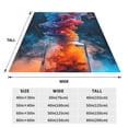 thumbnail image 3 of Sikiie Modern Art Red And Blue Colors Ultra-Soft Micro flannel Blanket Luxury All Seasons Warm Blanket for Bedding Sofa and Travel (4 sizes)-50"x40", 3 of 7