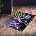 thumbnail image 4 of Purple Orchid Rugs, Black Stones Rugs, Modern Rugs, Modern Rugs Home Decor Rugs, Purple Orchid Bamboo Grove Rug, Bedroom Rugs, Home Decor, 1.7'x2.3' - 50x70 cm, 4 of 7