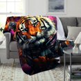 thumbnail image 3 of Blanket,Space Tiger,Lightweight Blankets,Throw Blanket For Women,Light And Warm, 3 of 8