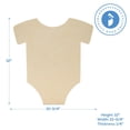 thumbnail image 3 of Onesie Cutouts 12 x 10-3/4-inch, Pack of 50 Wood Door Hanger Blanks, Wooden Crafts to Paint, Wooden Cutouts for Crafts, by Woodpeckers, 3 of 5