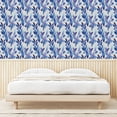 thumbnail image 3 of Ambesonne Floral Peel & Stick Wallpaper for Home, Leaves Tropical Plain Back, 13"x72", Ivory and Cobalt Blue, 3 of 5