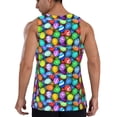 thumbnail image 3 of Haiem Colorful Easter Eggs1 Men Workout Tank Top Gym Bodybuilding Sleeveless Muscle T Shirts Athletic Tank Breathable Workout Shirt-4X-Large, 3 of 9