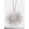 thumbnail image 3 of 18k White Gold Round Diamond Large Multi-Stone Stone Prong Setting Starburst Necklace Pendant(1.5 Ct, G, VS), 3 of 5