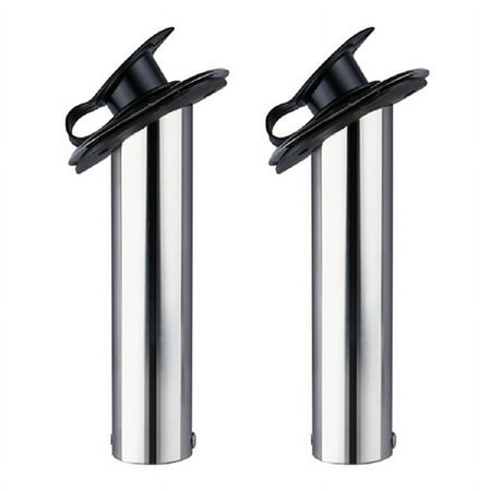 Fishing Rod Holder Stainless Steel Embedded Fishing Rod Holder for Marine Boat Accessories 90 Degrees 2PCS
