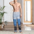 thumbnail image 4 of Salouo Lighthouse On The Waters Print Pajama Pants for Men, Lounge Pants Elastic Waistband Casual Men's sleepwear Loungewear Sleep Pajama Pant -XX-Large, 4 of 7