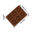thumbnail image 3 of qILAKOG Silicone Molds, 6-Compartment Chocolate Chip Cookie Molds, for Baking Mousse and Cakes, Suitable for Making French Desserts, Doughnuts, Chocolates and Jellies, 3 of 6