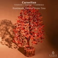 thumbnail image 2 of Árbol de cristal KARMAPLEDGE Cornelian 22-24 cm hecho a mano, 2 of 8