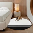 thumbnail image 3 of Modern Art Round Area Rugs 3 ft, Black White Simple Striped Farmhouse Washable Small Area Rug with Non-Slip Sturdy Edge Binding Round Front Door Mat Floor Carpet for Entryway, 3 of 9