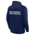 thumbnail image 3 of Men's Fanatics Navy Michigan Wolverines Blaze Tri-Blend Pullover Hoodie, 3 of 3