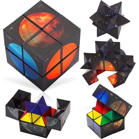 Gifts for 6-7-8-9-10 Year Old Boys Girls Fidget Cube-Games for Kids Girls Age 6-13 Magic-Cube Novelty Toys for 7-14 Year Old Teen Boys Christmas Easter Gifts Stress Relief Travel Game for Kid Adults