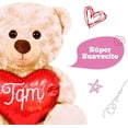 thumbnail image 4 of PELUCHERIA - Oso Ozark Peluche 30 cm Osito Love Heart TQM, 4 of 5