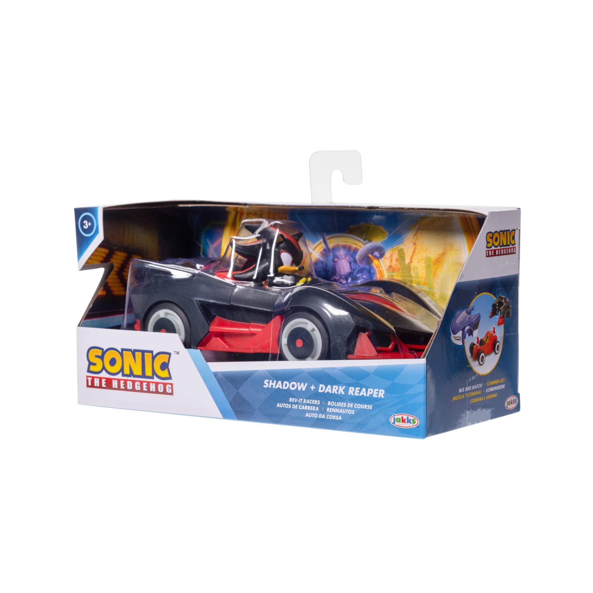 Sonic the Hedgehog Shadow Dark Reaper Rev-it Racer Toy Car for