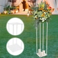 thumbnail image 3 of Fichiouy 39" Wedding Flower Stand Clear Acrylic Pillar Floral Display Rack Wedding Decor, 3 of 10