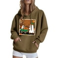 thumbnail image 2 of FDGIU Women's Loose Cute Crewneck Pullover, Halloween Graphic Tees for Women, Pumpkin Long Sleeve Tops, Soft Breathable Casual Top，Oversized Hooded Sweatshirts Fall, 2 of 6