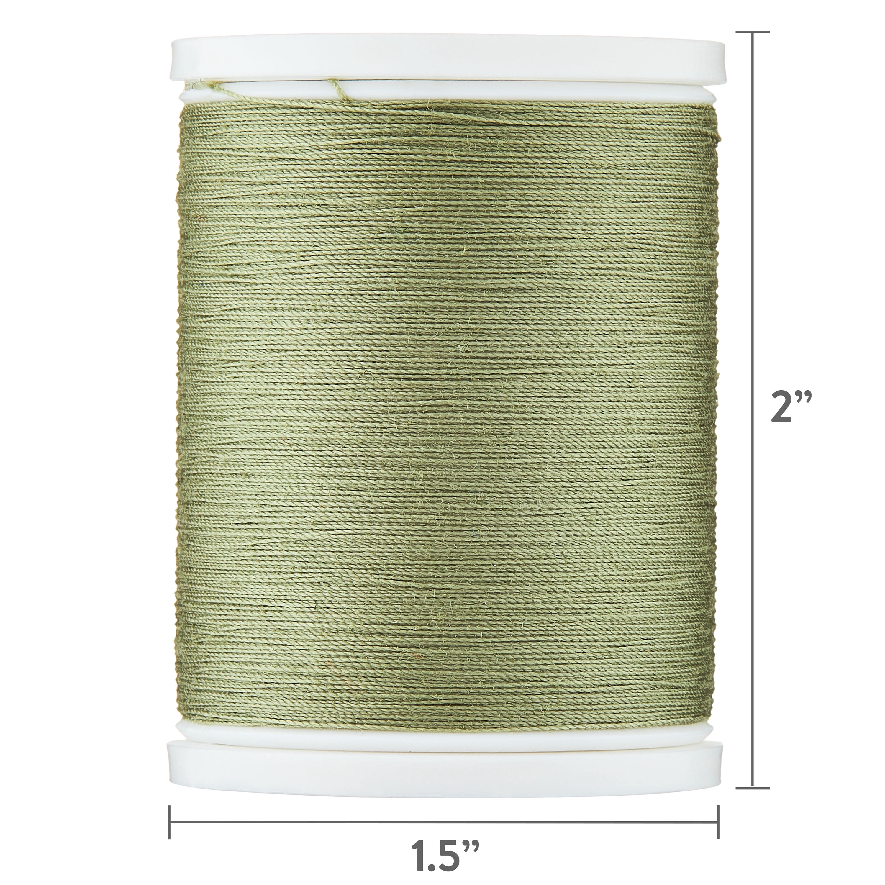 Hello Hobby Khaki Beige 100% Polyester All Purpose Thread, 300 Yards